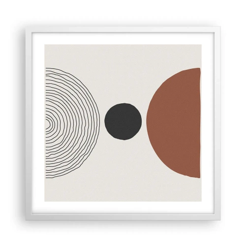 Poster în ramă albă - În centrul atenției - 50x50 cm