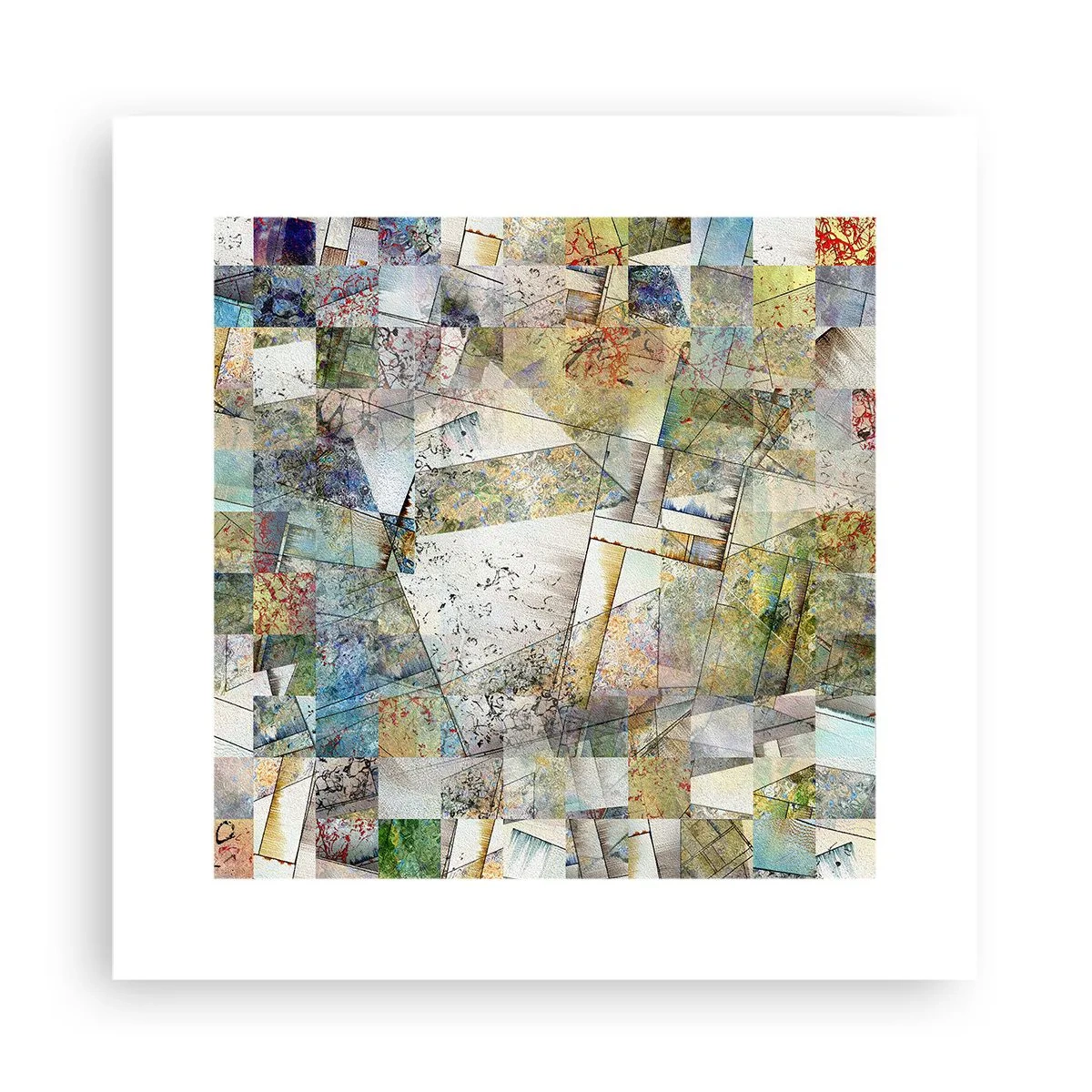Poster - Remaniere geometrică - 30x30 cm