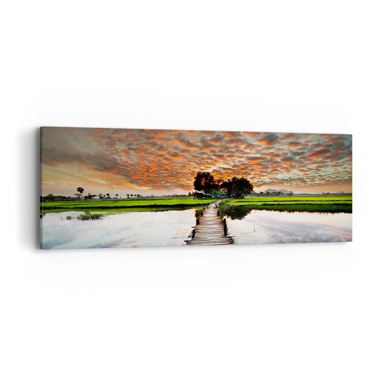 Tablou pe pânză - Întindeți brațele - respirați - 90x30 cm