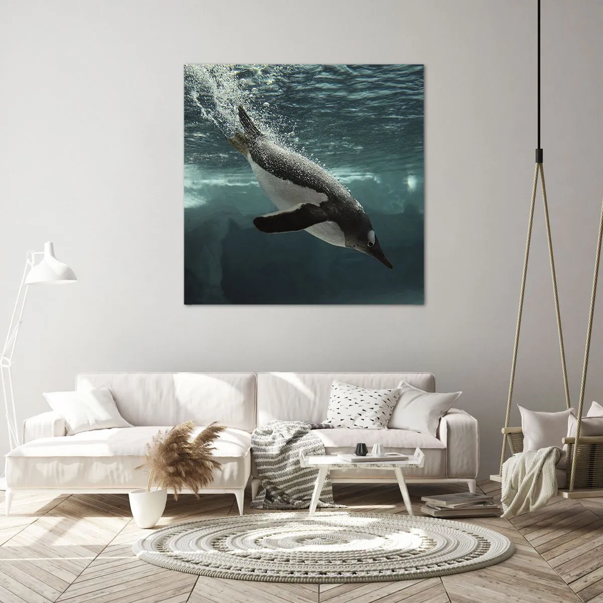 Tablou pe pânză - Bun venit în lumea mea - 30x30 cm