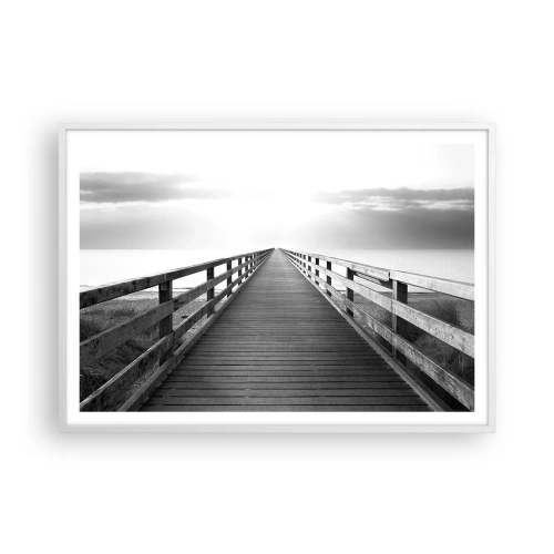 Poster în ramă albă - Departe, departe... - 100x70 cm