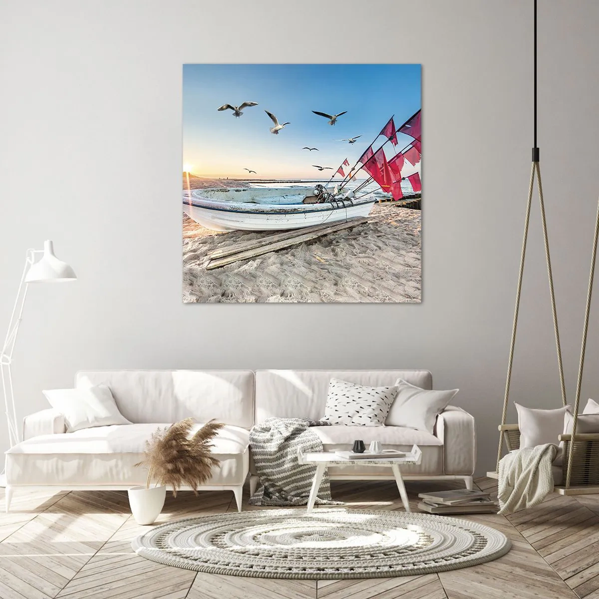 Tablou pe pânză - O odihnă binemeritată - 40x40 cm