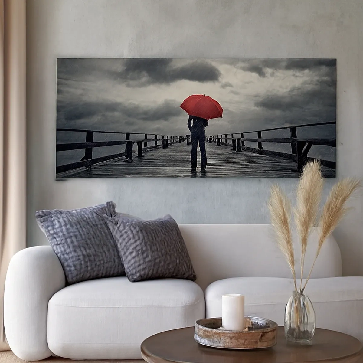 Tablou pe pânză - Nu e nimic dacă plouă - 30x30 cm