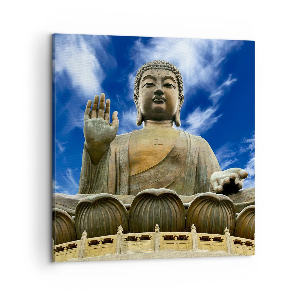 Tablou pe pânză - Trăiește fără teamă - 50x50 cm