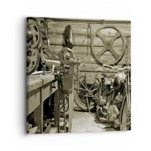 Tablou pe pânză - În șopronul unchiului Vlad - 30x30 cm