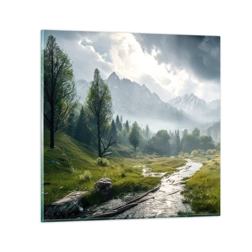 Tablou pe sticlă - Până acolo și înapoi - 70x70 cm