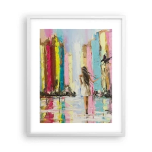 Poster în ramă albă - Urmați-mă - 40x50 cm