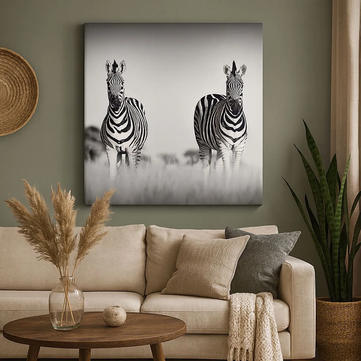 Tablou pe pânză - Și totuși lumea e albă și neagră - 30x30 cm