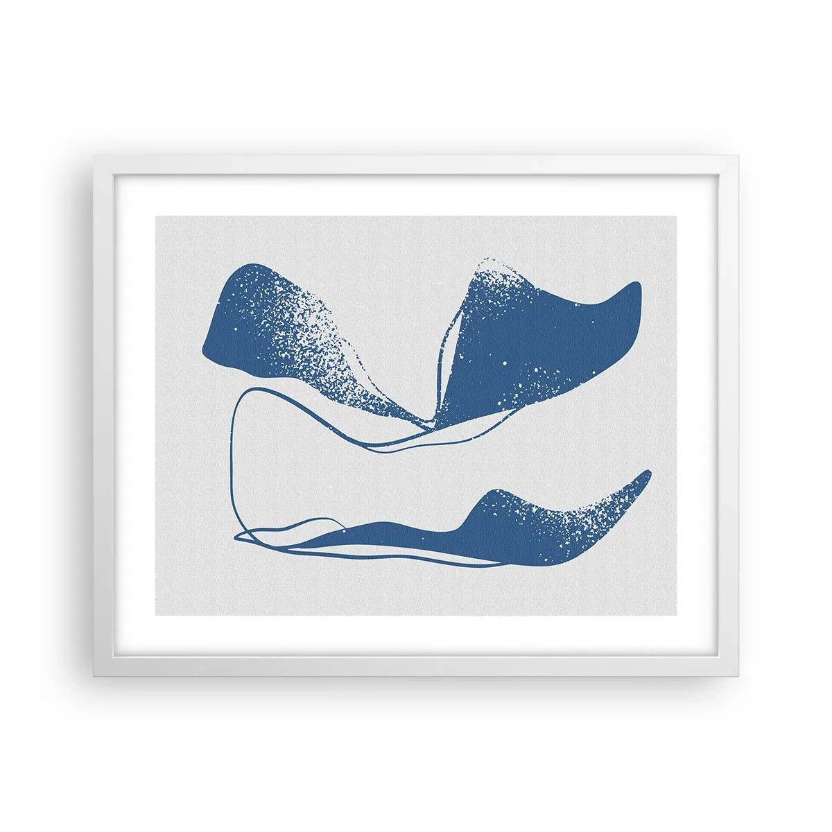 Poster în ramă albă - Abstracție înaripată - 50x40 cm