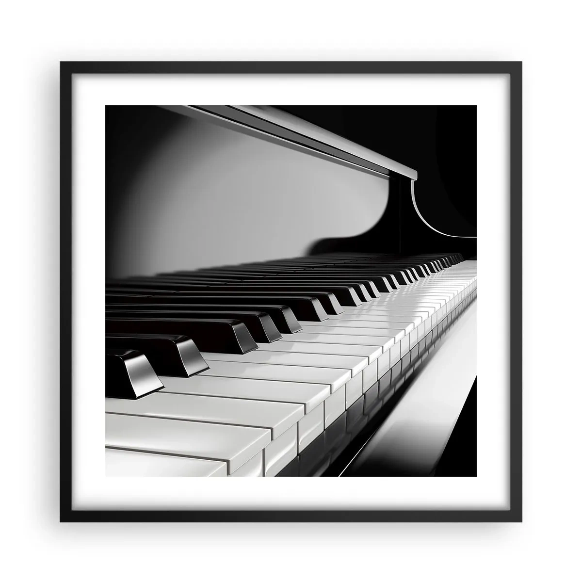 Poster în ramă neagră - Armonia formelor și a culorilor - 50x50 cm