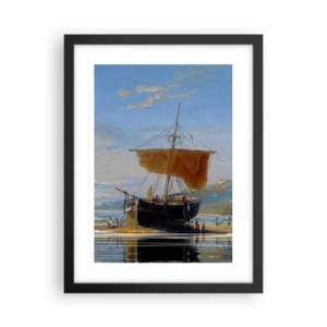 Poster în ramă neagră - Apă, pământ, aer - 30x40 cm