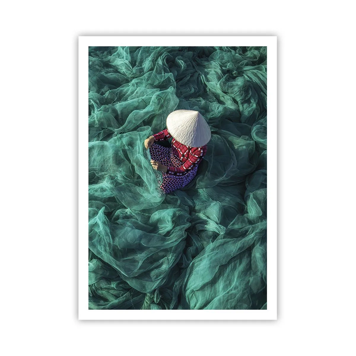 Poster - Într-o mare de rețea - 70x100 cm