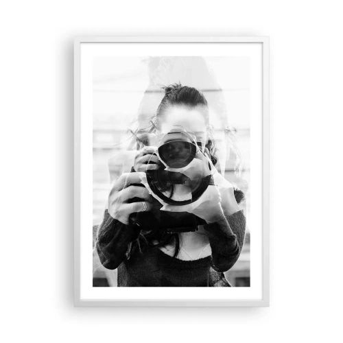 Poster în ramă albă - Creator și material - 50x70 cm