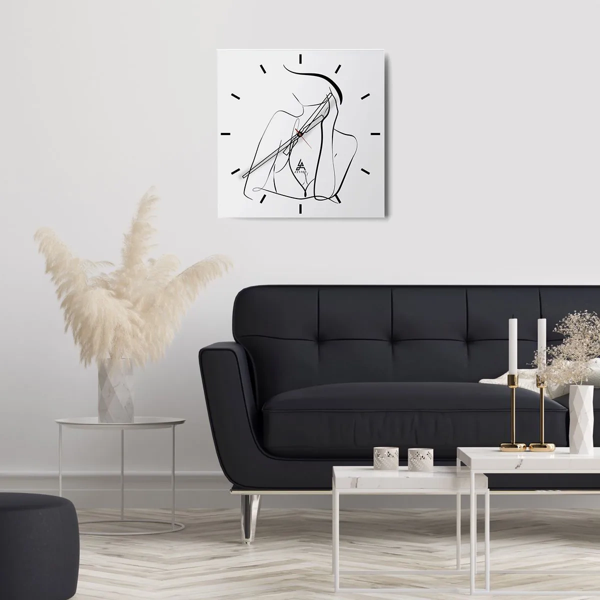 Ceas de perete - Ceas pe sticlă - Pe valul unui vis - 40x40 cm