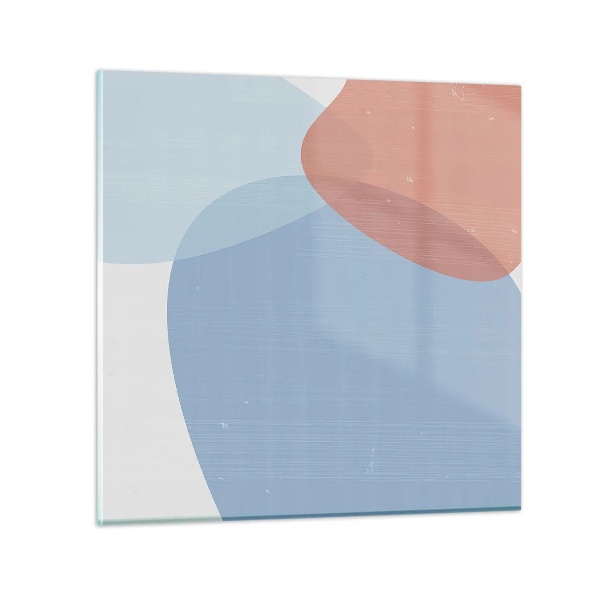 Tablou pe sticlă - Relații pastelate - 60x60 cm