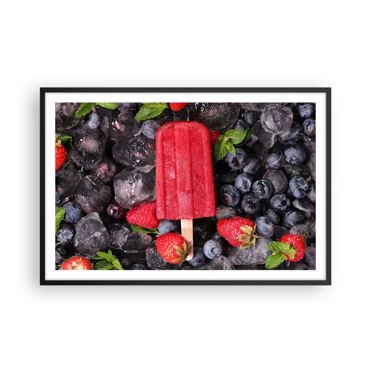 Poster în ramă neagră - Umbra unei veri fierbinți - 91x61 cm