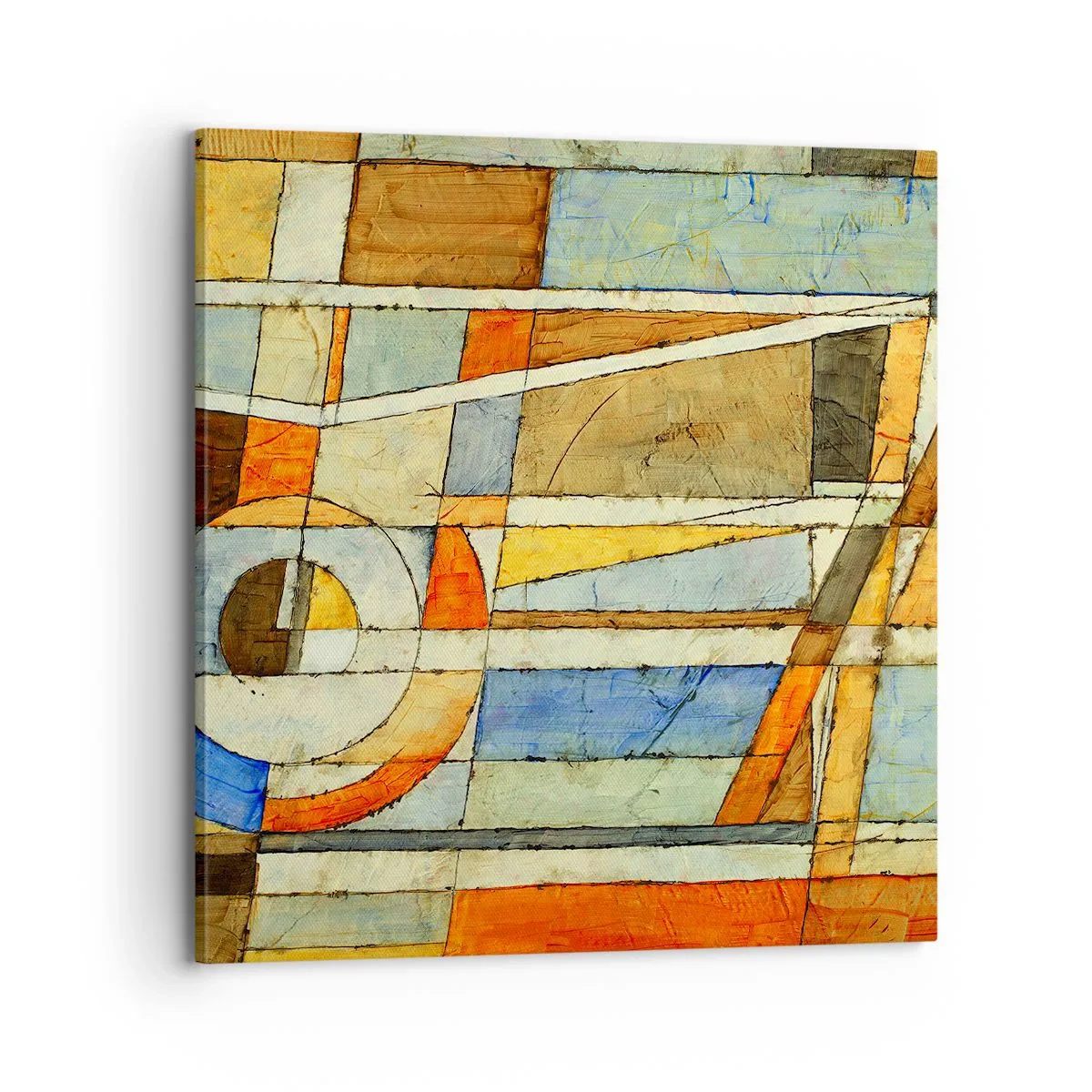 Tablou pe pânză - Cubismul în construcție - 70x70 cm