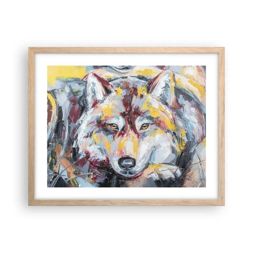 Poster în ramă de stejar deschis - Pace pentru cel drag - 50x40 cm