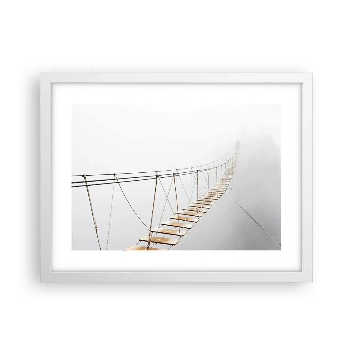 Poster în ramă albă - Unde te va duce? - 40x30 cm