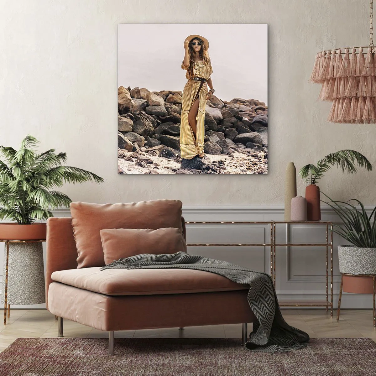 Tablou pe pânză - Magia pietrelor - 70x70 cm