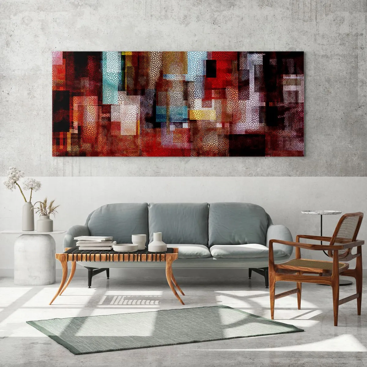 Tablou pe sticlă - Totul și nimic - 100x40 cm