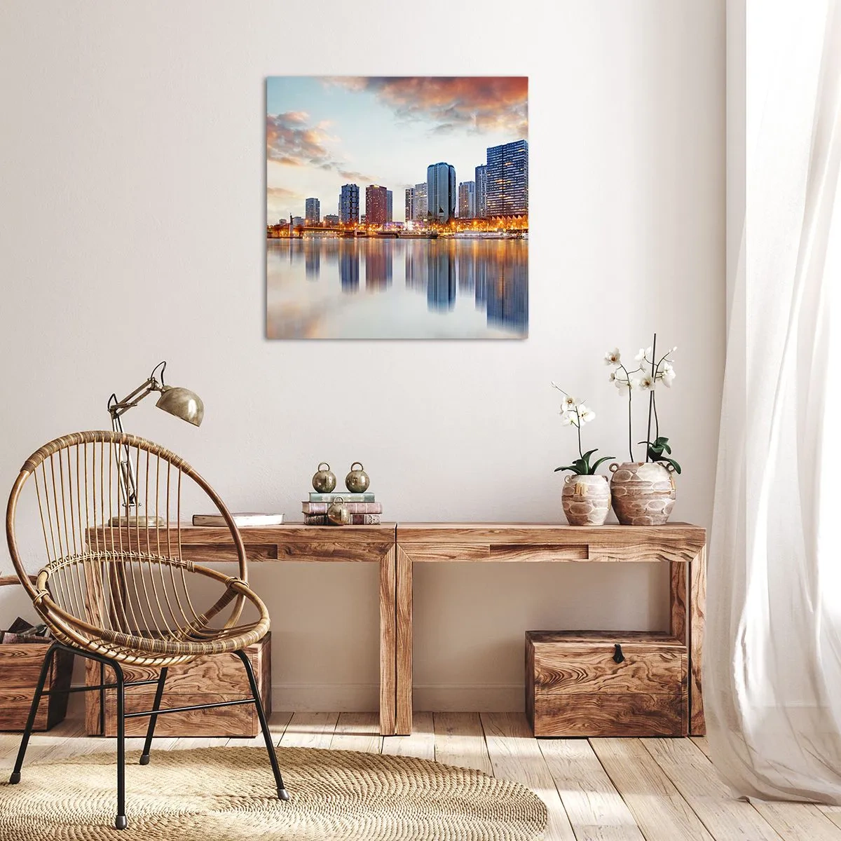 Tablou pe pânză - Calmul monumental al Parisului - 70x70 cm