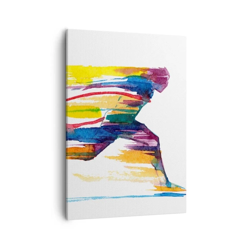 Tablou pe pânză - Alergând peste curcubeu - 50x70 cm