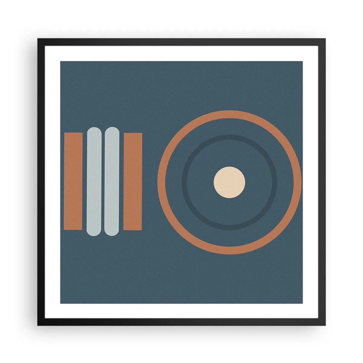 Poster în ramă neagră - Esența problemei - 60x60 cm