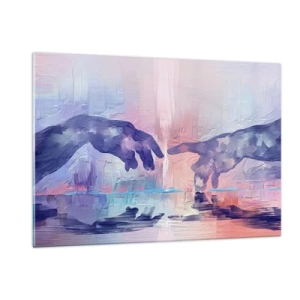 Tablou pe sticlă - Scânteia divină a vieții - 120x80 cm