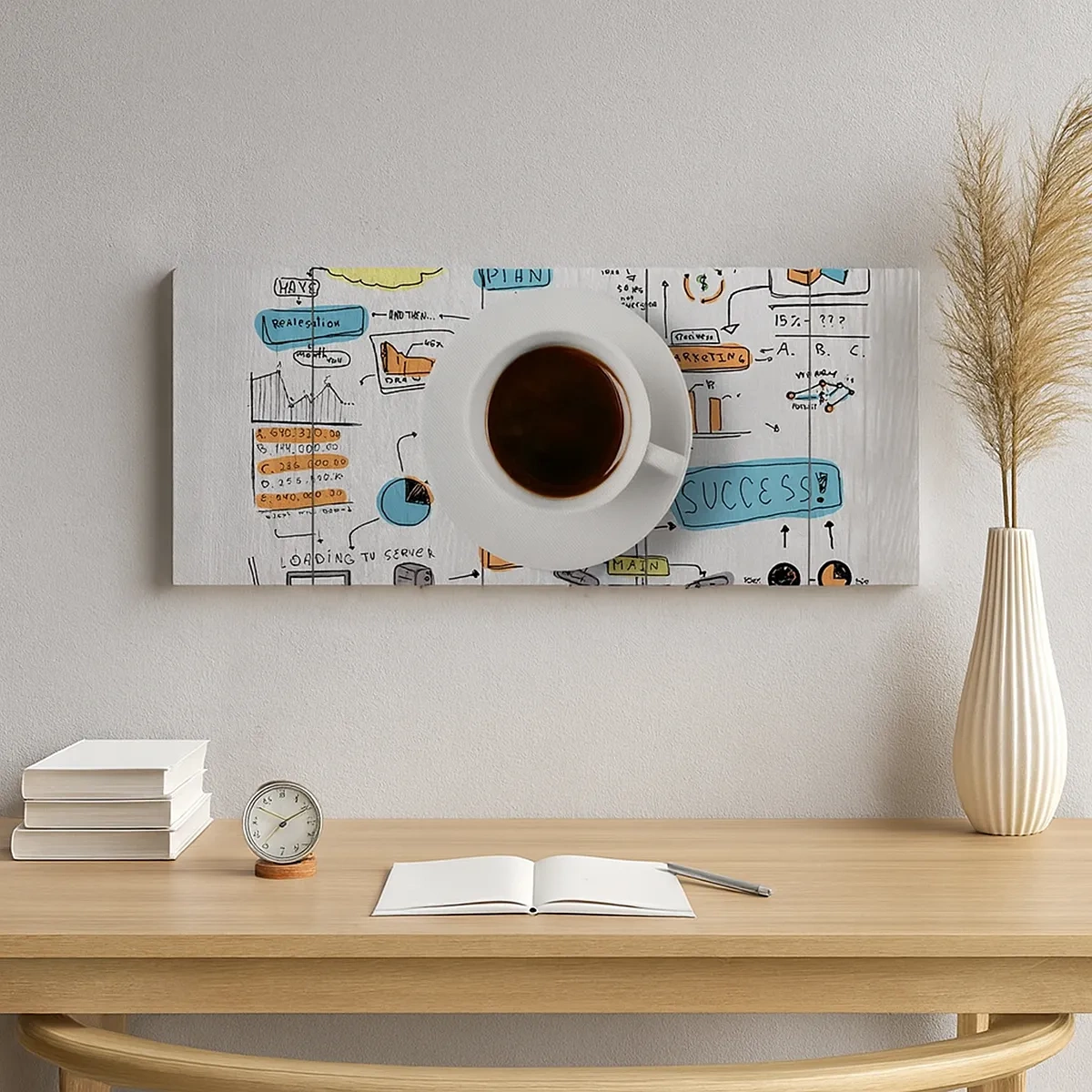 Tablou pe pânză - Timp pentru o pauză - 30x30 cm