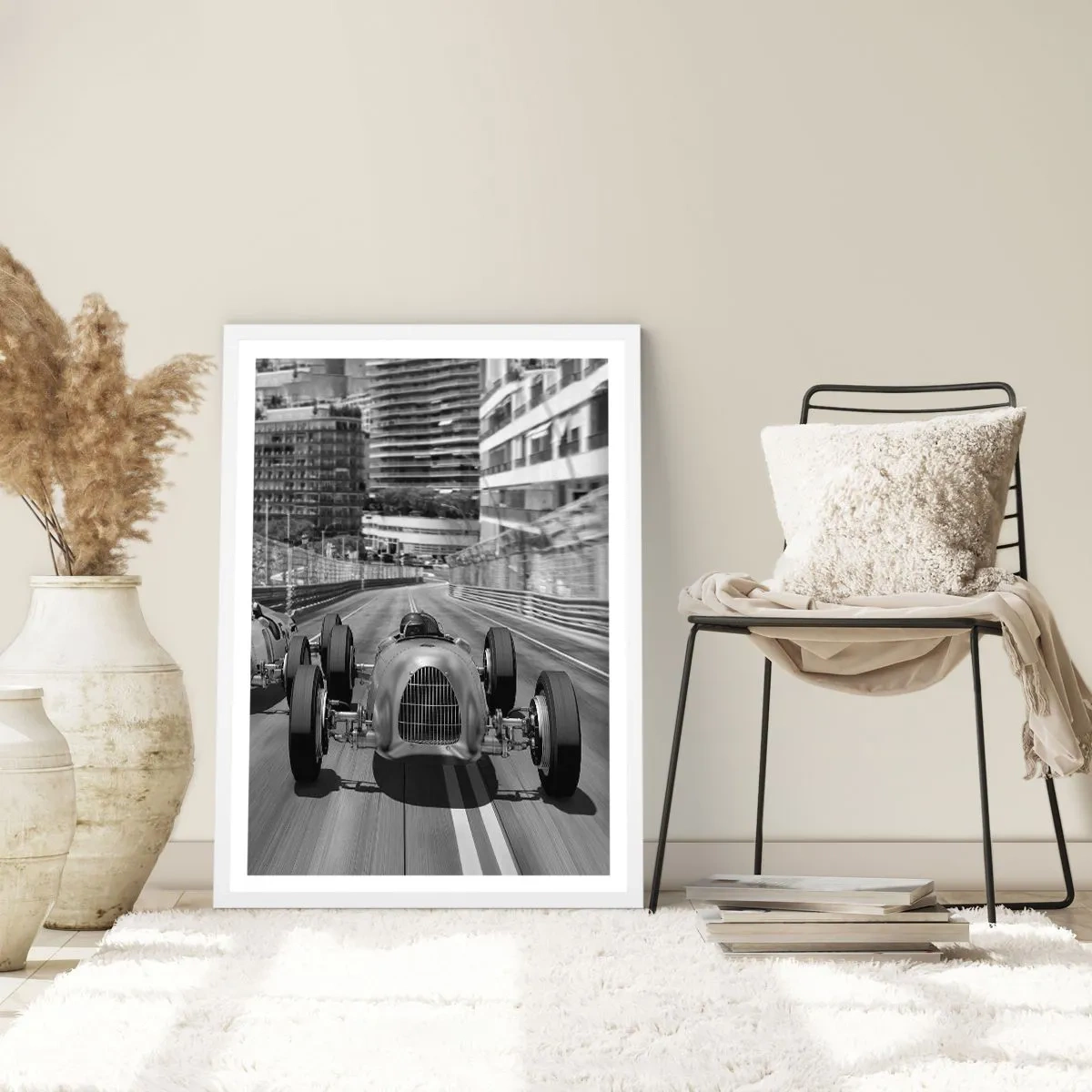 Poster în ramă albă - A fost odată ca niciodată în Monte Carlo - 30x40 cm