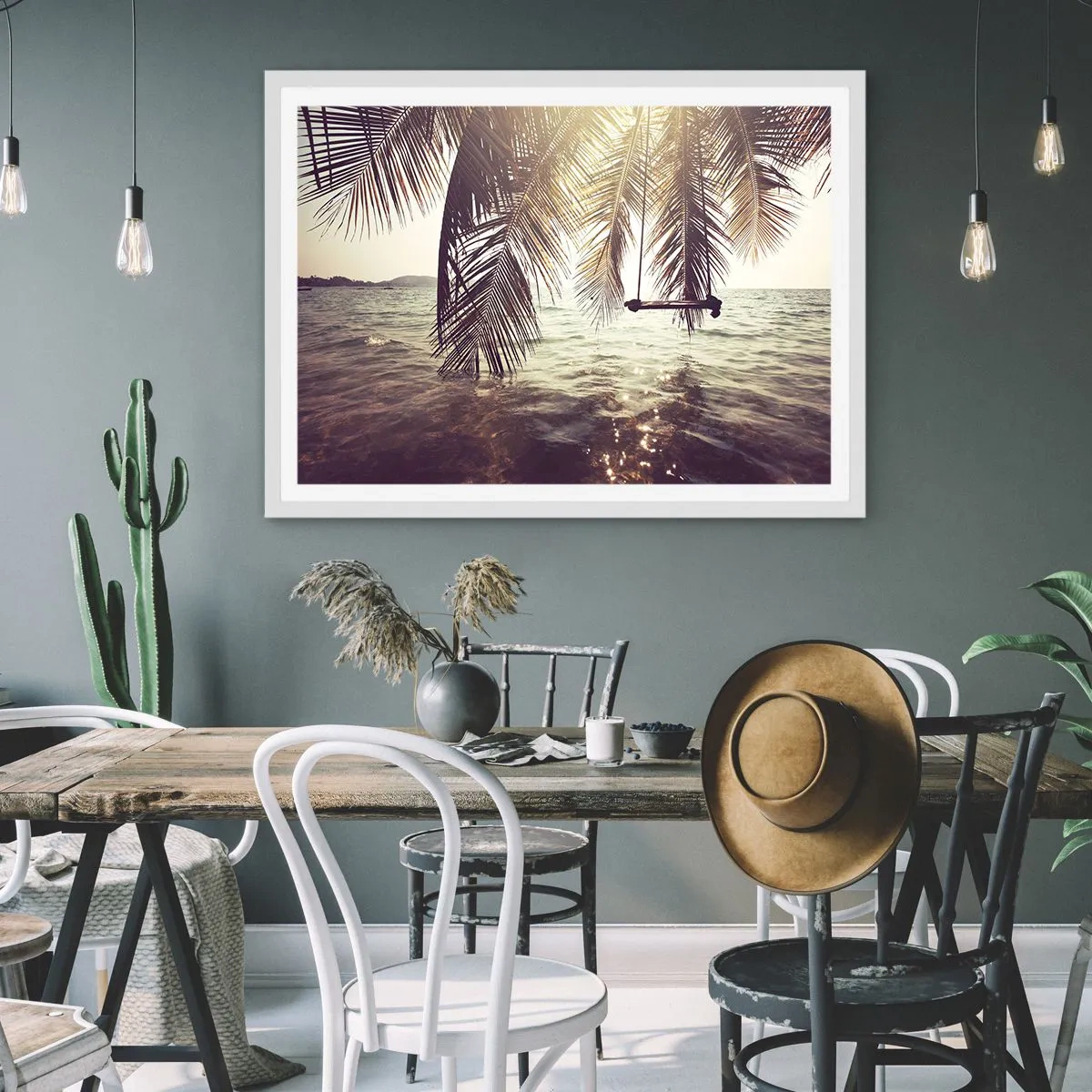 Poster în ramă albă - Poți să te dai în vânt după pofta inimii tale - 100x70 cm