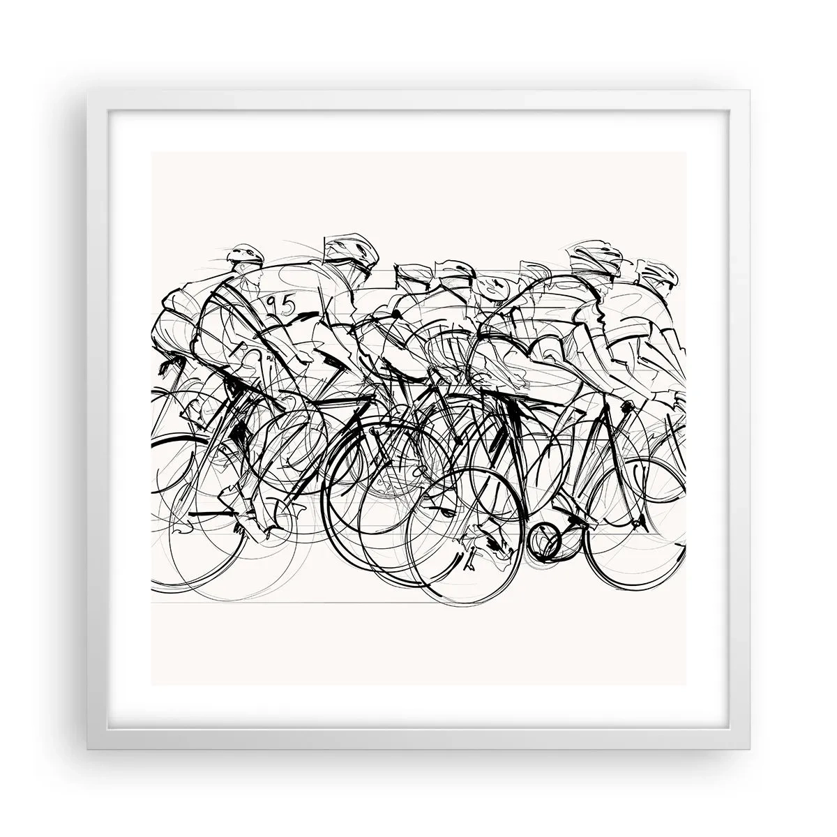 Poster în ramă albă - Mână în mână - 50x50 cm