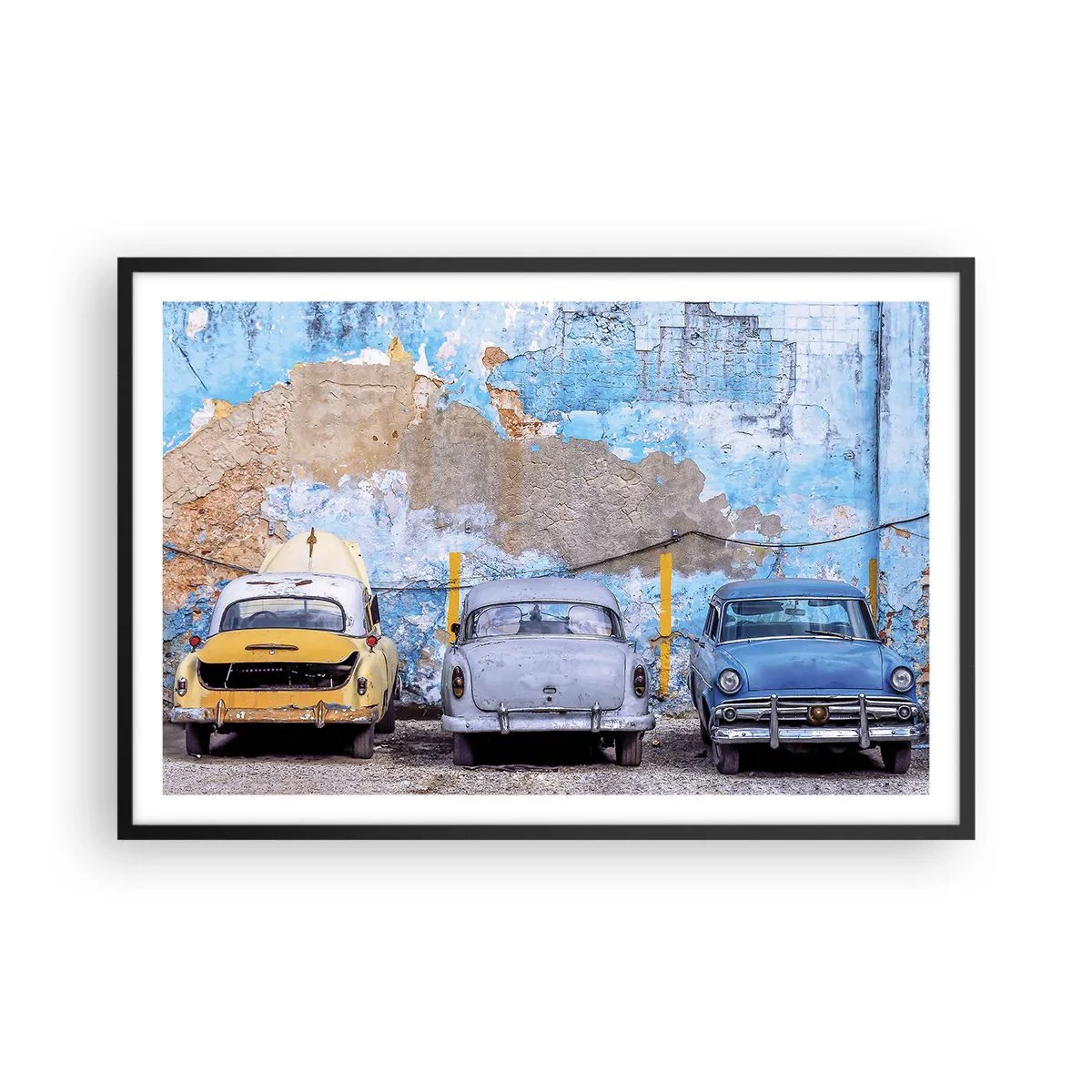 Poster în ramă neagră - Întâlnirea veteranilor - 91x61 cm