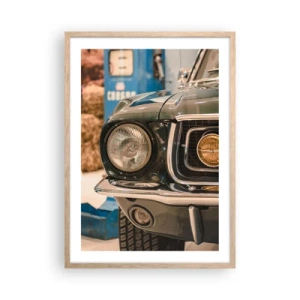 Poster în ramă de stejar deschis - Întâlnire cu o legendă - 50x70 cm