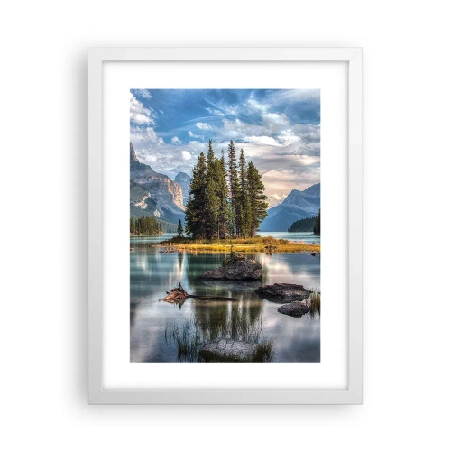 Poster în ramă albă - La o apă mare și limpede… - 30x40 cm