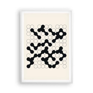 Poster în ramă albă - Joc chinezesc - o variație - 70x100 cm