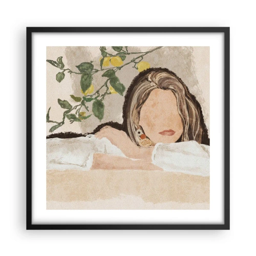 Poster în ramă neagră - Frumusețea sudului - 50x50 cm