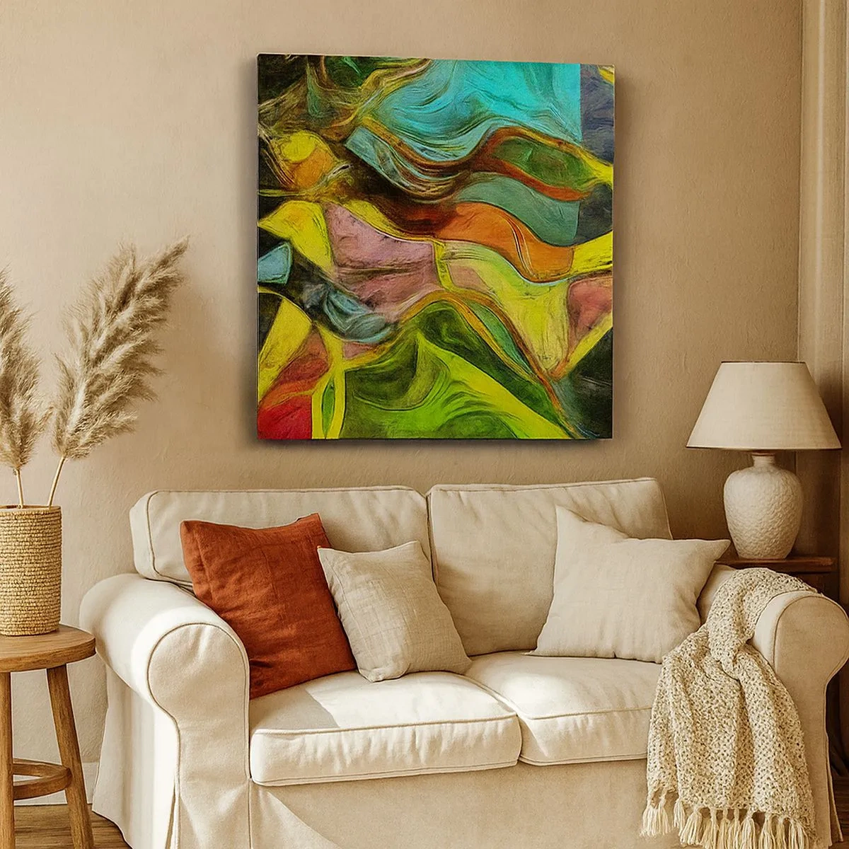 Tablou pe pânză - Mișcarea este viață - 30x30 cm