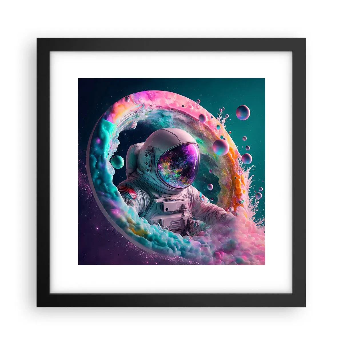 Poster în ramă neagră - Poarta stelară - 30x30 cm