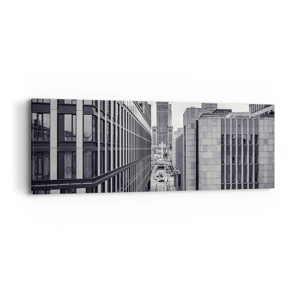Tablou pe pânză - Vale citadină din Varșovia - 90x30 cm