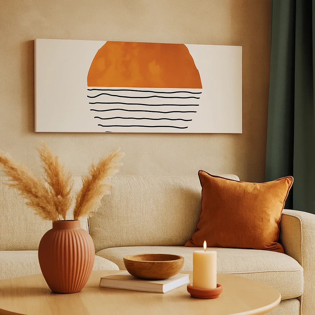 Tablou pe pânză - În stil japonez - 30x30 cm