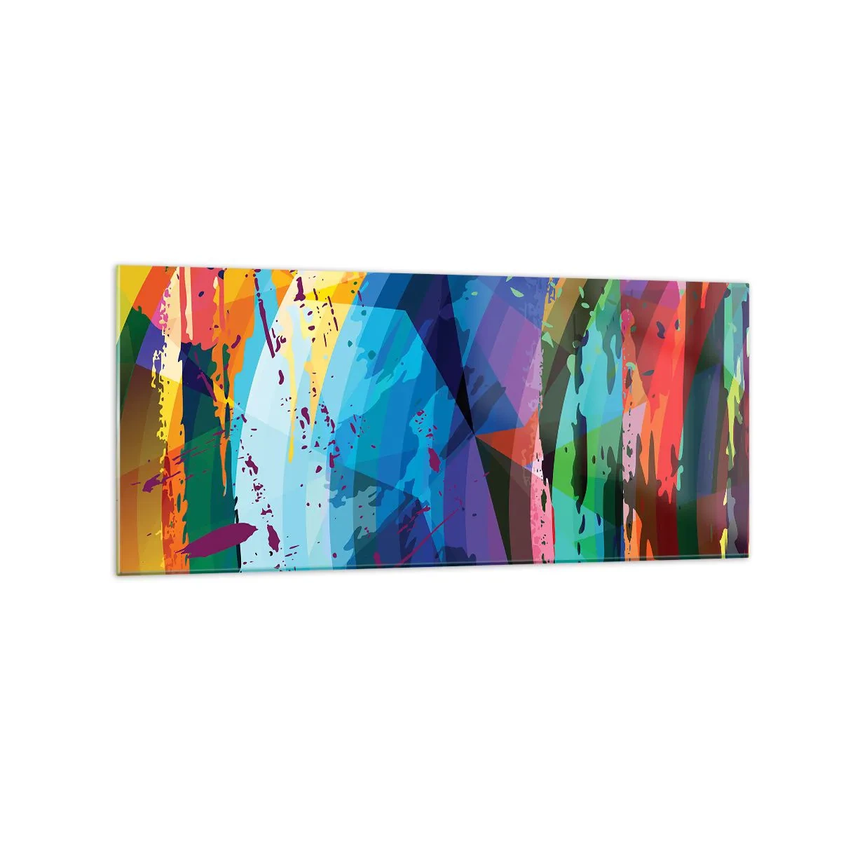 Tablou pe sticlă - Amețeli colorate - 120x50 cm