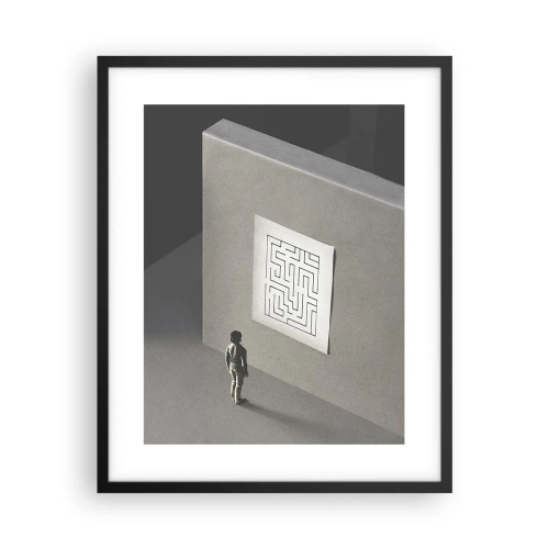 Poster în ramă neagră - Dar unde sunt? - 40x50 cm