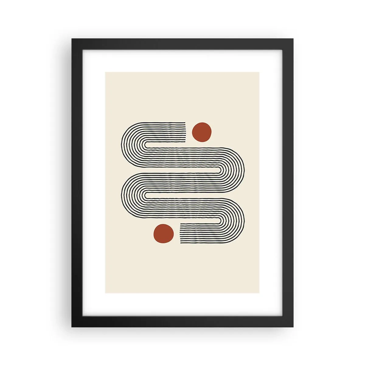 Poster în ramă neagră - De la început până la sfârșit - 30x40 cm