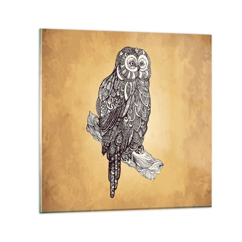 Tablou pe sticlă - Ornamente complicate de înțelepciune - 30x30 cm