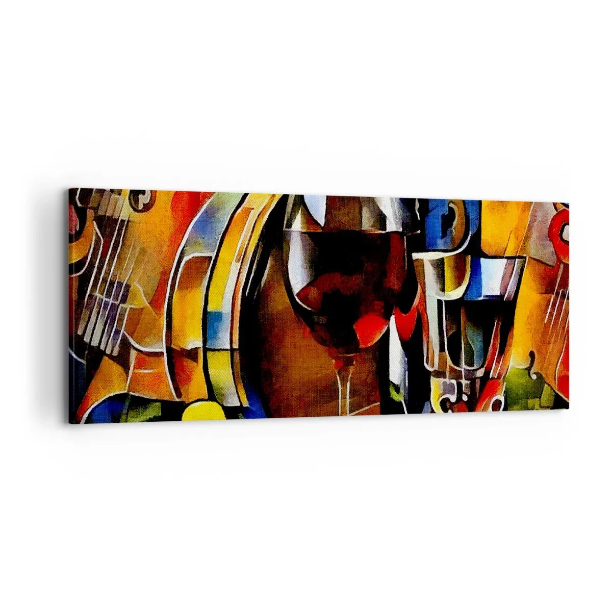 Tablou pe pânză - Și lumea devine mai colorată - 120x50 cm