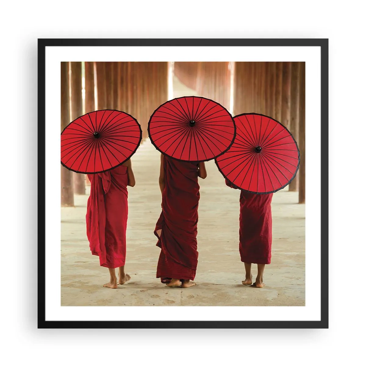 Poster în ramă neagră - Pe drumul spre Tărâmul Pur - 60x60 cm