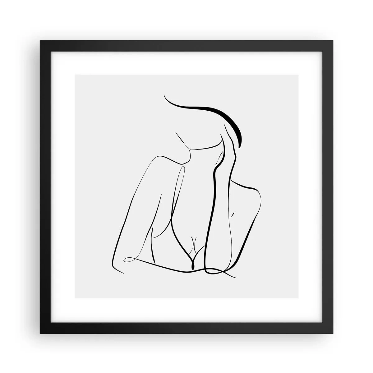 Poster în ramă neagră - Pe valul unui vis - 40x40 cm