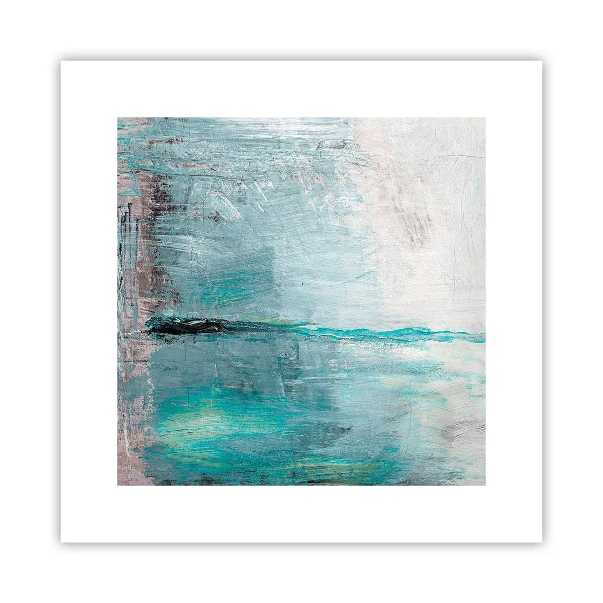 Poster - Orizontal în albastru - 30x30 cm